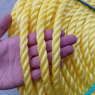 黄色尼龙绳晾衣绳子打包捆绑塑料绳大棚绳广告绳批横幅绳聚乙烯绳