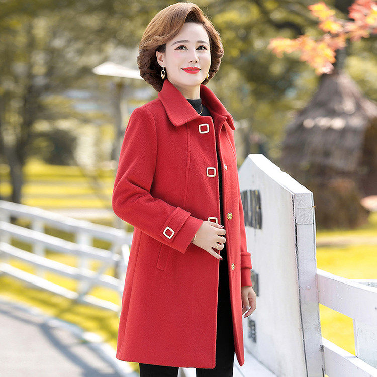 梵猫2025新款妈妈装春秋装风衣外套洋气小衫中老年女装