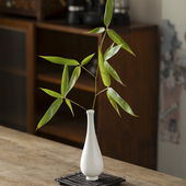 羊脂玉瓷观音净瓶白色陶瓷手工小花瓶瓷器中式 家居禅意插花摆件