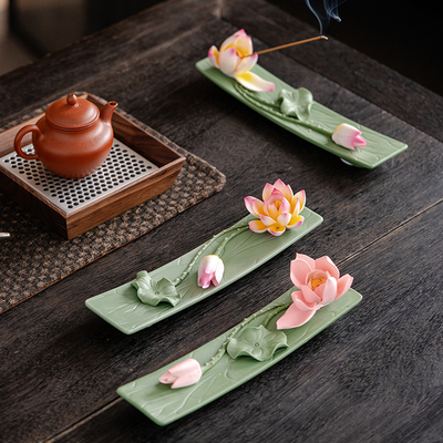 瓷都大师手工捏花精品香道香插