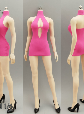 1/6高领露胸短裙不染色12寸兵人衣服6分BJD娃娃衣服TBL AT210适用