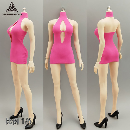 1/6高领露胸短裙不染色12寸兵人衣服6分BJD娃娃衣服TBL AT210适用