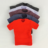 12寸潮流专区玩偶可动模型配件 6男女款 兵人手办T恤打底短袖 衣服1