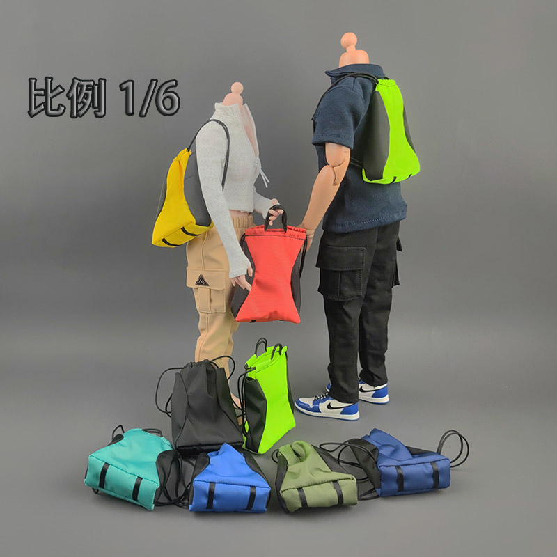1/6兵人多色抽绳双肩背包