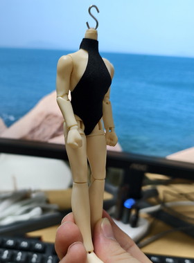 阿巳3高领连体泳衣不染色12分BJD泳装1/12机娘兵人SHF衣服娃衣TBL