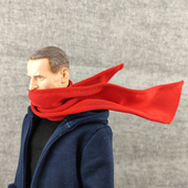 现货1 6兵人围巾铁丝造型手办围脖配件男女12寸可动人偶衣服模型