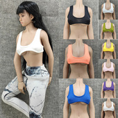 现货1 6性感热辣超短运动背心12寸包胶兵人打底内衣模型周边衣服