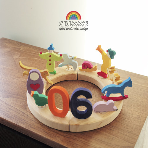 Grimms木制生日蛋糕节日摆件