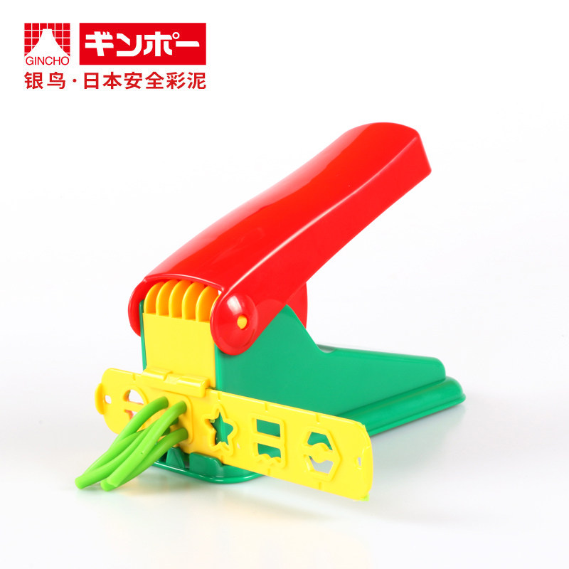 Gincho日本银鸟粘土面条机彩泥条状切割工具面条碾压橡皮泥模具