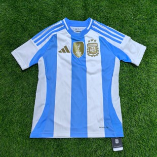 Adidas 阿根廷 24美洲杯大童儿童青少年球迷版球衣足球服 ip8387