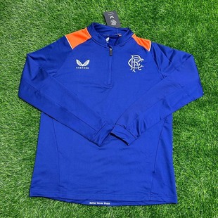 CASTORE 格拉斯哥流浪者 苏超球员版足球半拉链长袖套头训练服