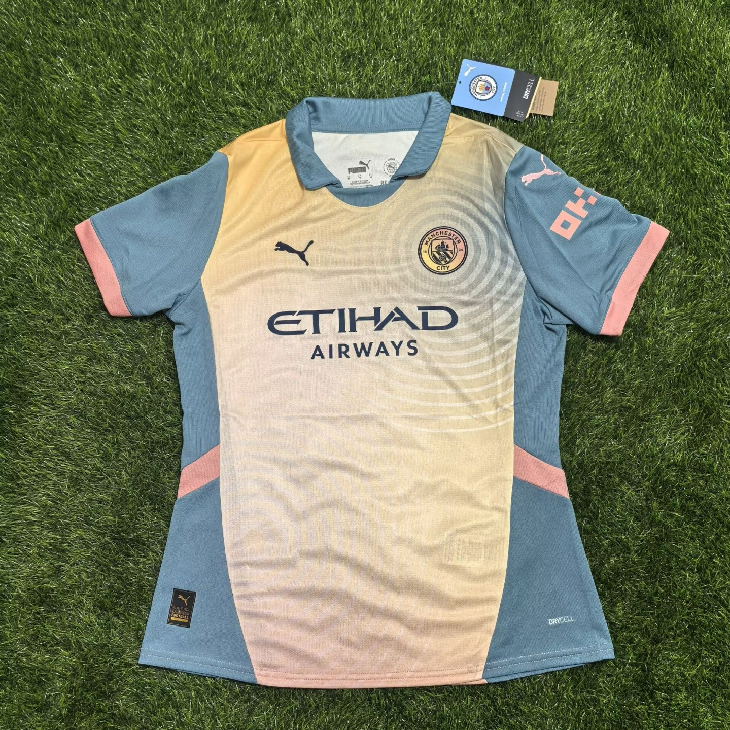 PUMA 曼城 2425绿洲乐队联名第四客场女款球迷不球衣短袖足球服