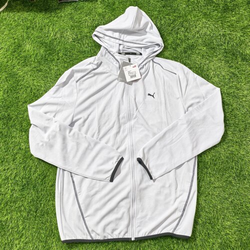 PUMA 轻薄透气连帽夹克速干皮肤衣运动休闲外套 683052-42