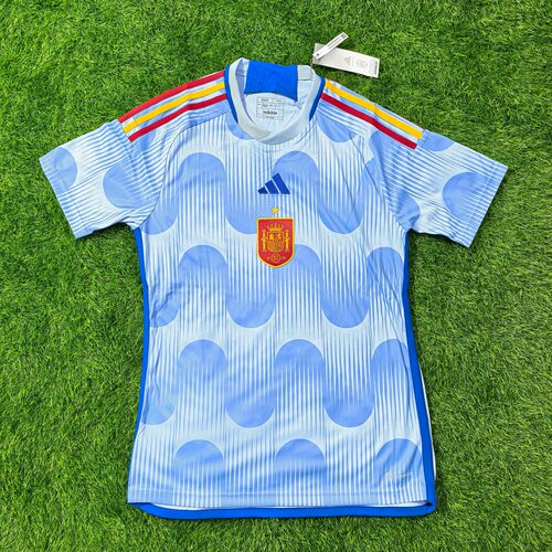 Adidas 西班牙 2022世界杯客场球迷版短袖球衣足球服 he2020