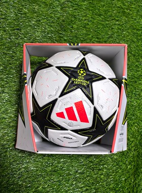 Adidas 24欧冠比赛用热粘合足球FIFA PRO礼盒装高端5号球 is7438