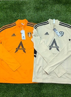 利兹联 2223半拉链球员版足球长袖拇指扣训练服 hd2317 ht6672