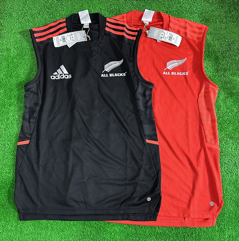 Adidas无袖训练运动T恤allblack