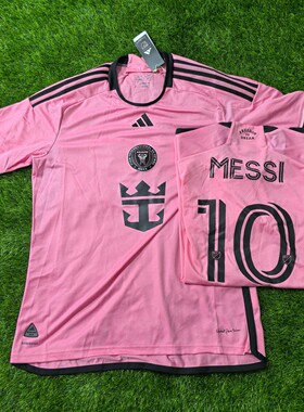 Adidas 迈阿密国际梅西10号2024主场短袖球员版球衣足球服 je9742
