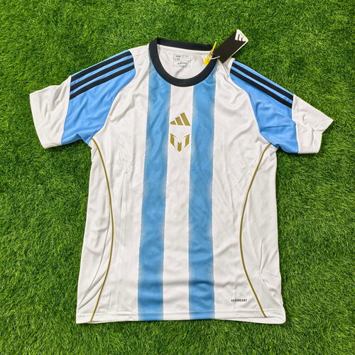 Adidas 梅西 messi专属阿根廷配色速干T恤足球服 iz2996