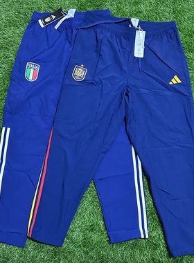 Adidas 意大利西班牙阿根廷足球训练比赛运动长裤 HS9874 HE8817