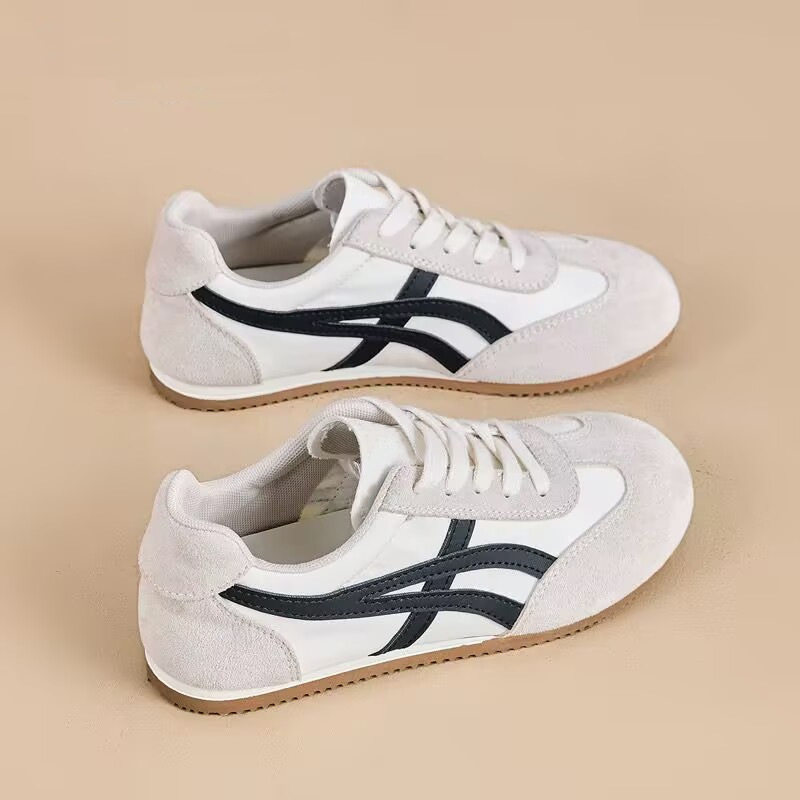 复古德训鞋女款春秋季新款百搭透气薄款小白鞋子休闲运动板鞋,女鞋,德训鞋,淘宝优惠券,粉丝福利购,淘宝优惠卷