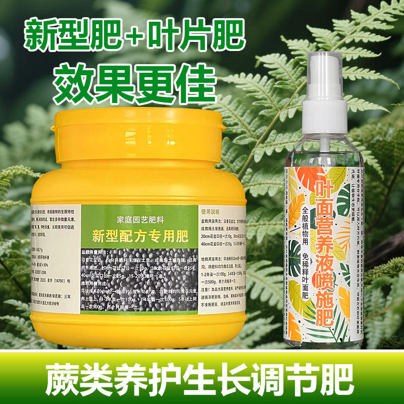 蕨类专用肥料蕨类植物旺长茂盛促长新叶促长新芽养护叶面肥花肥料