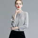 职业衬衫 雪纺衫 工装 上衣OL流苏衬衫 女 春季 女纯色韩范打底衫 新款
