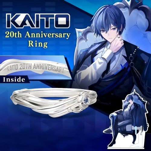 高品质新款KAITO20周年联动戒指动漫周边二次元同人指环生日礼物