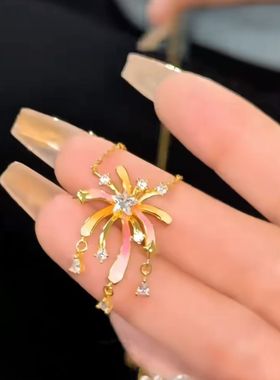 高品质现货新款浪漫花火·荧光烟花项链表白神器锁骨链女纪念礼物