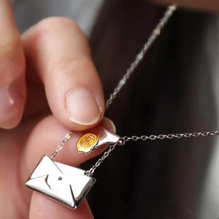 新款高品质版本哈利波特信封项链霍格沃茨录取通知书颈链电影同款