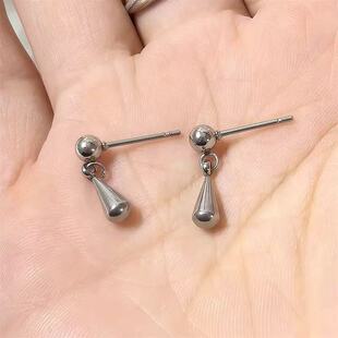 新款现货高品质洪知秀joshua同款水滴耳钉小众流苏简约耳环耳饰