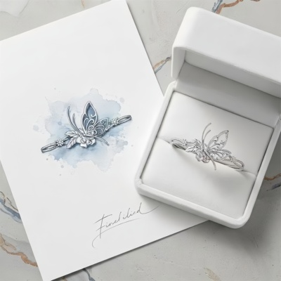 高品质新款花影蝶灵森系手镯原创设计百搭轻奢女友闺蜜礼物白月光