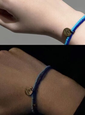 高品质新款张子墨同款联合国难民署手绳世界和平精致百搭应援手饰