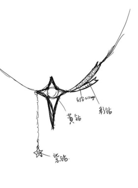 新款高版Sillage项链黄子弘凡演唱会二巡周边衍生粉丝项链蟹黄堡