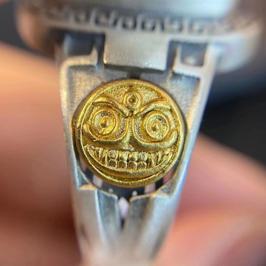 现货新款高品质西藏天珠拉姆天珠戒指高级感气质百搭食指戒指