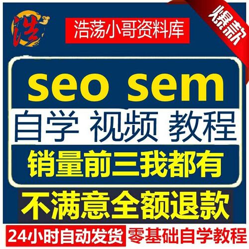网站seo优化网络优化推广教程 搜索引擎关键词优化排名教学教程