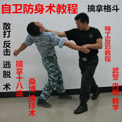 散打/擒拿格斗反擒拿/逃脱/反击自卫防身术武术视频教程教学