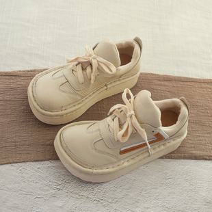 学院丑萌憨憨百搭休闲鞋 厚底大头鞋 日系老爹鞋 春秋女鞋 女2024新款