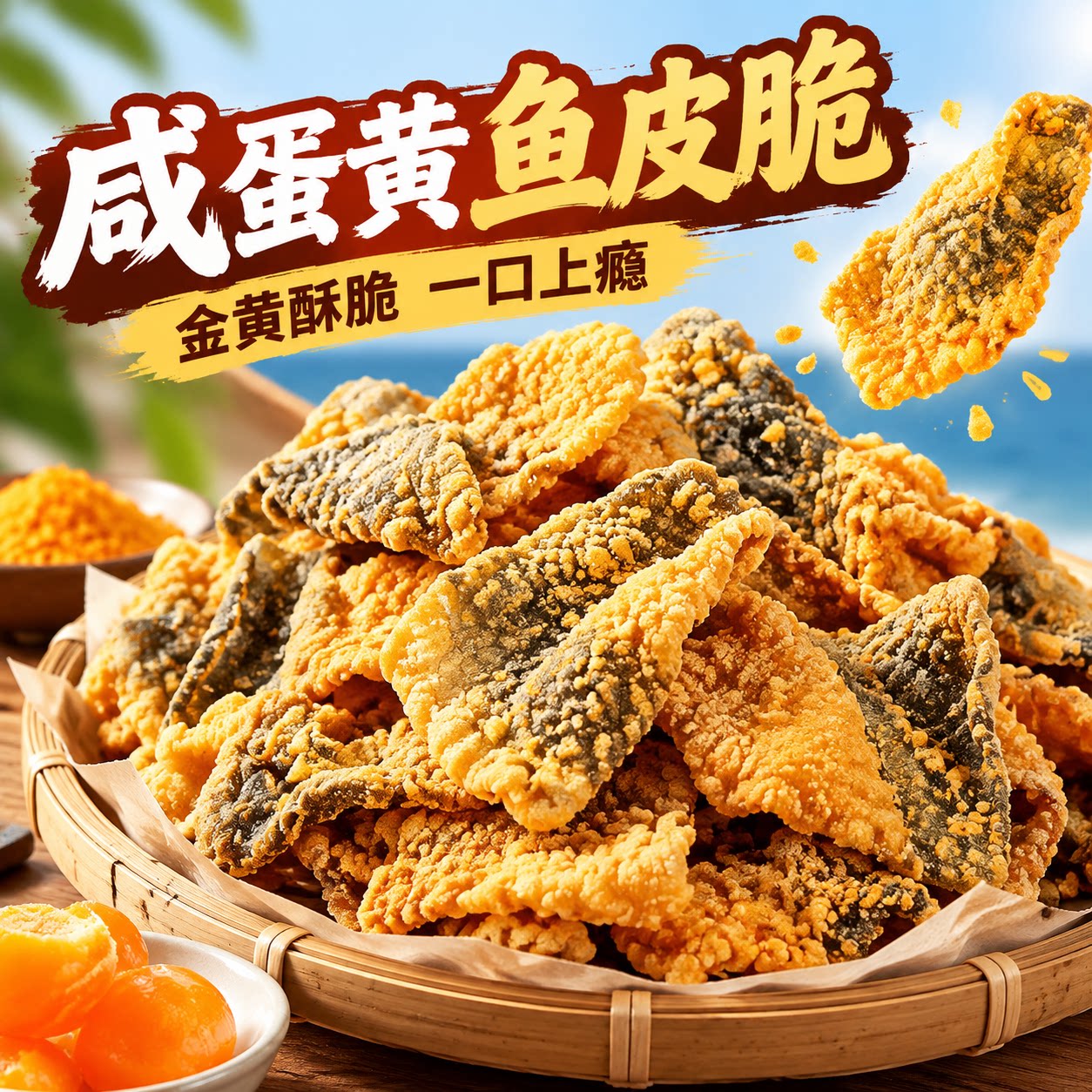 咸蛋黄鱼皮脆港式风味休闲零食