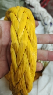 超高分子量聚乙烯船舶缆绳子尼龙绳编织高分子尼龙十二股船用缆绳