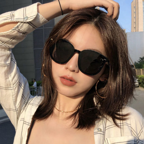 gm墨镜大脸街拍偏光太阳眼镜女