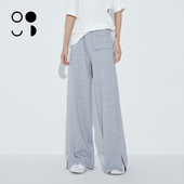 高腰直筒拖地宽松阔腿卫裤 未知未觉2024年春新品 长款 女W311K17611