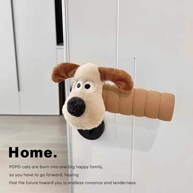 门把手手柄保护套防撞可爱卡通防静电儿童房间卧室防冻单元门拉手