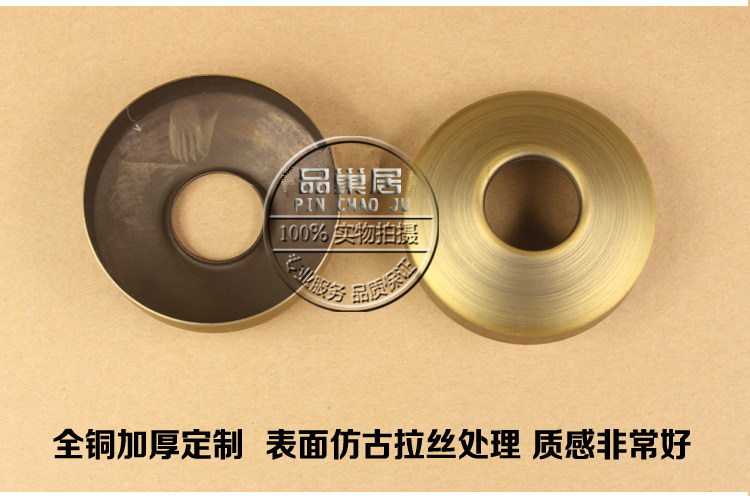 仿古铜色装饰盖遮丑脚盘加宽花洒图片
