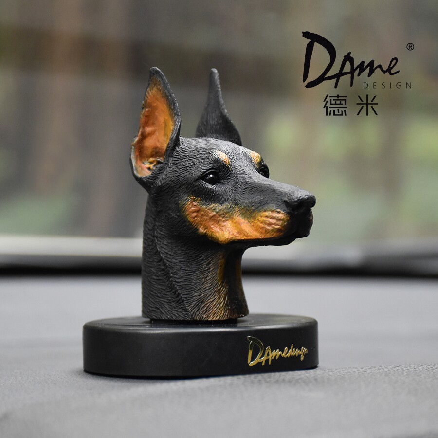 dame德米杜宾犬用品香薰汽车摆件