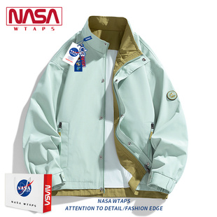 NASA WTAPS美式少年感外套男初秋宽松立领简约夹克休闲百搭外套潮