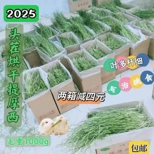 繁星牧草2025年新头茬烘干提摩西草干草箱装 兔草龙猫粮岷县北提