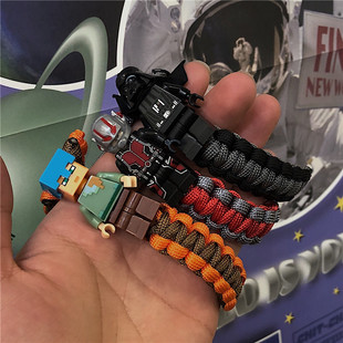 ins个性创意编织卡通手环手绳学生男女生日礼物情侣手链饰品潮