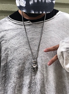 古着街头风可活动项链吊坠定制