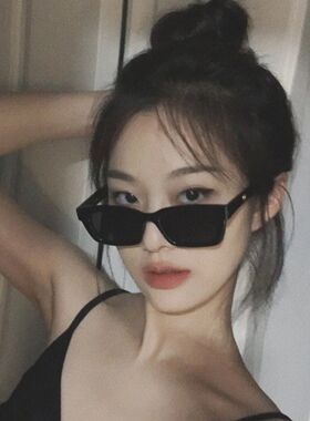 Jennie同款墨镜酷黑女潮ins小脸款街拍个性太阳眼镜猫眼豹纹复古